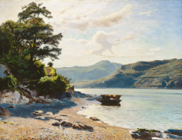 Carlo Mancini (1829-1910)
Paysage avec barque
1855-60 env.