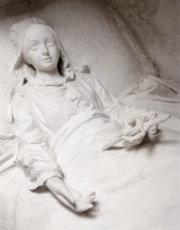 Vincenzo Vela
La contessa d’Adda negli estremi momenti di vita.
Monumento funerario della contessa Maria Isimbardi d’Adda
1851-53 / gesso
